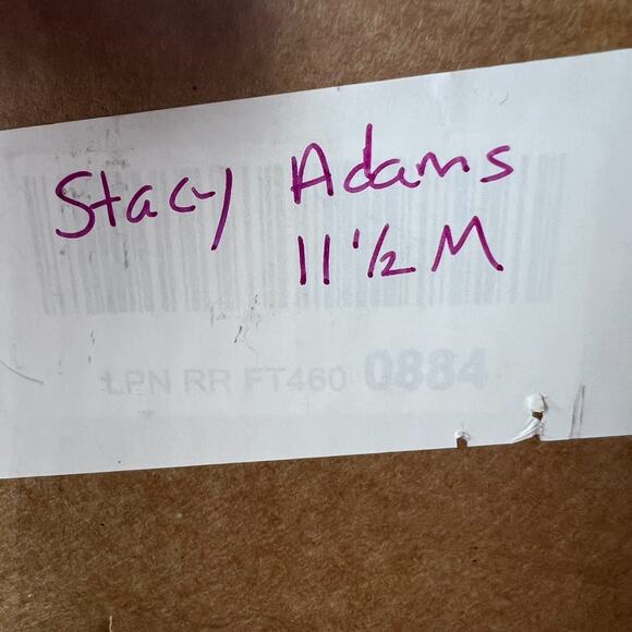 Stacy Adams Ardell Plain Toe Leather Oxford Dress Shoes Black Men's 11.5M - Picture 10 of 10